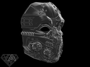cyber invader sci-fi warrior custom mask 3d print model 3D Print Model