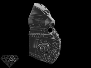 cyber invader sci-fi warrior custom mask 3d print model 3D Print Model