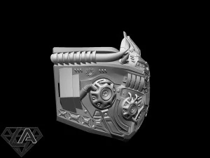 sci-fi warrior custom mask 3d print model 3D Print Model