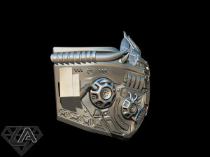 sci-fi warrior custom mask 3d print model 3D Print Model
