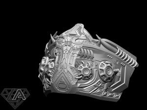 sci-fi warrior custom mask 3d print model 3D प्रिंट मॉडल