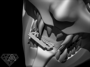 vile cannibal mask for halloween 3D 打印模型