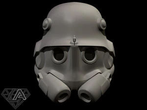 wolfenstein infantry 46 custom helmet 3D Print Model
