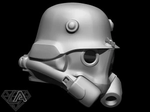 wolfenstein infantry 46 custom helmet 3D Print Model