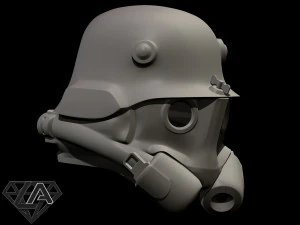 wolfenstein infantry 46 custom helmet 3D Print Model