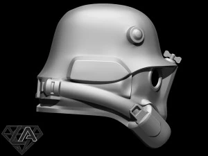 wolfenstein infantry 46 custom helmet 3D Print Model