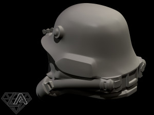 wolfenstein infantry 46 custom helmet Modèles 3D en vedette
