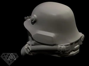 wolfenstein infantry 46 custom helmet 3D Print Model