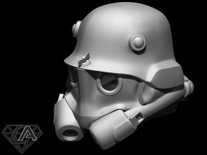 wolfenstein infantry 46 custom helmet Modèles 3D en vedette