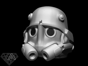 wolfenstein infantry 46 custom helmet 3D Print Model