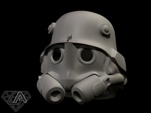 wolfenstein infantry 46 custom helmet Modèles 3D en vedette