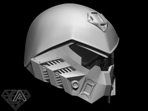 sci-fi tactic roach custom helmet 3d print model 3D Print Model