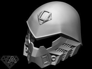 sci-fi tactic roach custom helmet 3d print model 3D Print Model