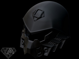 sci-fi tactic roach custom helmet 3d print model 3D Print Model
