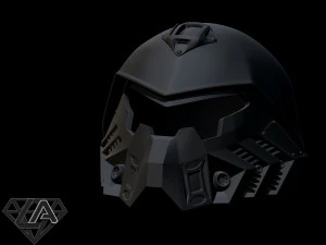 sci-fi tactic roach custom helmet 3d print model 3D Print Model