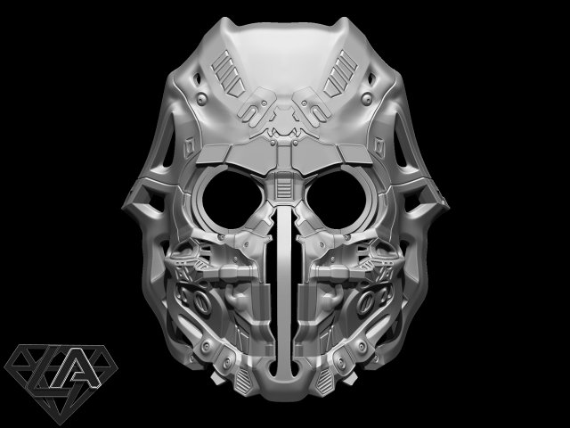 sci-fi pirat custom helmet 3d print model 3D 打印模型 .c4d .max .obj .3ds .fbx .stl .blend 