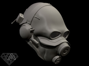 half life combain grunt helmet 3d print model 3D 打印模型