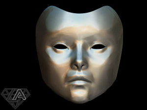 geisha mask 3d print model 3D Print Model