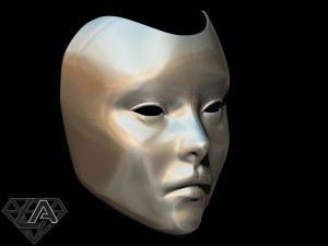 geisha mask 3d print model Modelo de impresión 3D
