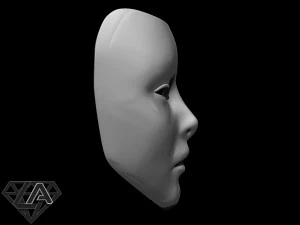 geisha mask 3d print model 3D Print Model