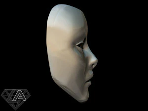 geisha mask 3d print model 3D Print Model