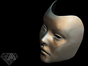 geisha mask 3d print model 3D Print Model