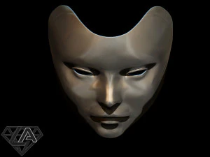 geisha mask 3d print model 3D Print Model