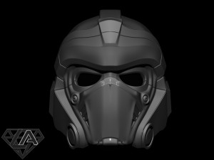 gears of war clayton carmine custom helmet 3d print model 3D-Druckmodell