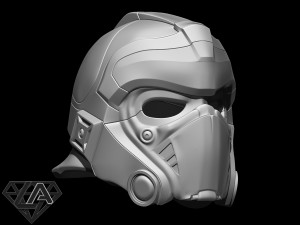 gears of war clayton carmine custom helmet 3d print model 3D-Druckmodell