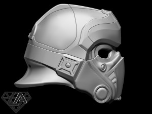 gears of war clayton carmine custom helmet 3d print model 3D-Druckmodell