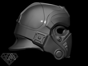 gears of war clayton carmine custom helmet 3d print model 3D-Druckmodell