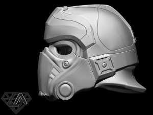 gears of war clayton carmine custom helmet 3d print model 3D-Druckmodell