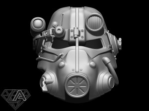 fallout t-45d custom helmet 3d print model 3D-Druckmodell