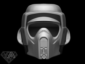 star wars scout trooper helmet 3d print model 3D-Druckmodell