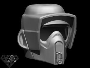 star wars scout trooper helmet 3d print model Modèles 3D en vedette