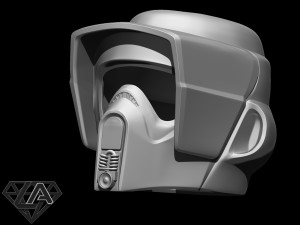 star wars scout trooper helmet 3d print model Modèles 3D en vedette