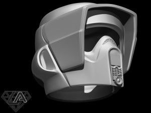 star wars scout trooper helmet 3d print model Modèles 3D en vedette