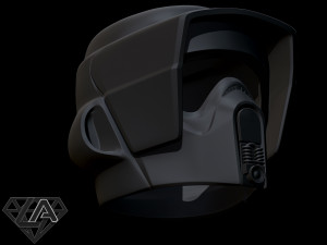 star wars scout trooper helmet 3d print model Modèles 3D en vedette