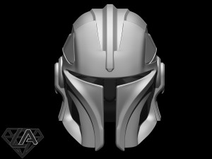 mandalorian knight custom helmet 3d print model 3D Print Model