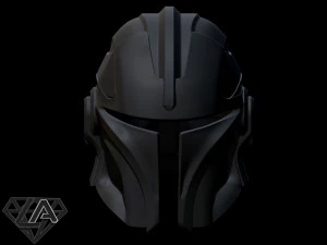 mandalorian knight custom helmet 3d print model 3D Print Model