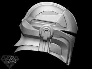 mandalorian knight custom helmet 3d print model 3D Print Model