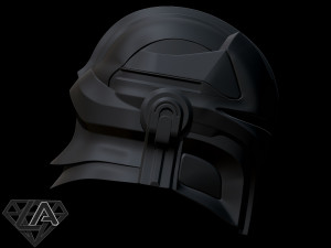 mandalorian knight custom helmet 3d print model 3D-Druckmodell