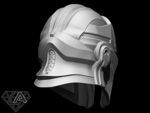 mandalorian knight custom helmet 3d print model 3D-Druckmodell