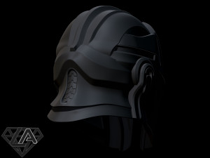 mandalorian knight custom helmet 3d print model 3D-Druckmodell