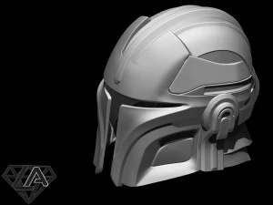 mandalorian knight custom helmet 3d print model 3D Print Model