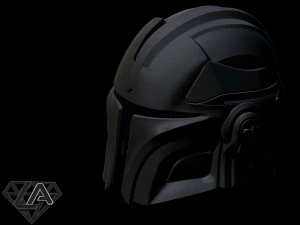 mandalorian knight custom helmet 3d print model 3D Print Model