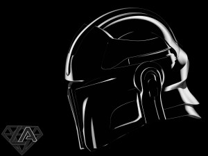 mandalorian knight custom helmet 3d print model 3D-Druckmodell