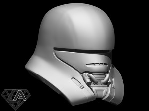 star wars jet trooper helmet 3d print model Model do druku 3D
