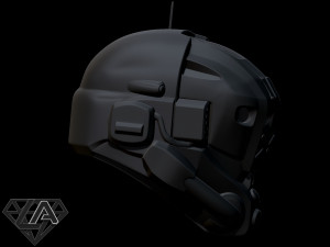 titanfall 2 pilot sci fi helmet 3D-Druckmodell