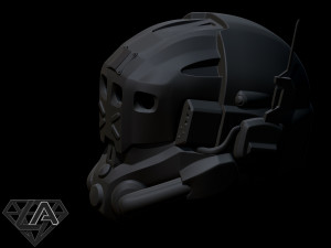 titanfall 2 pilot sci fi helmet 3D-Druckmodell